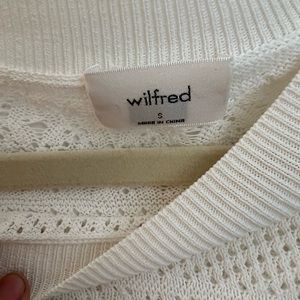 WILFRED white cardigan long sleeve